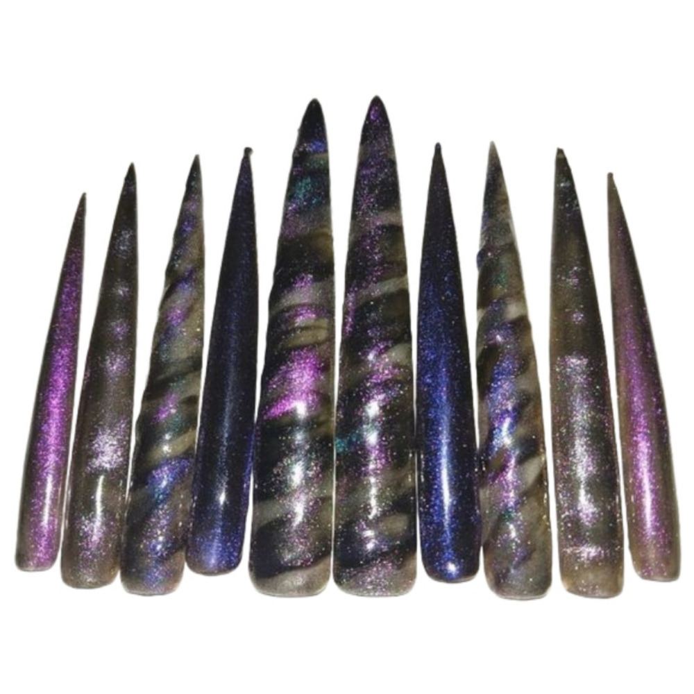 Hand crafted custom 10pc xxxl acrylic press on nails